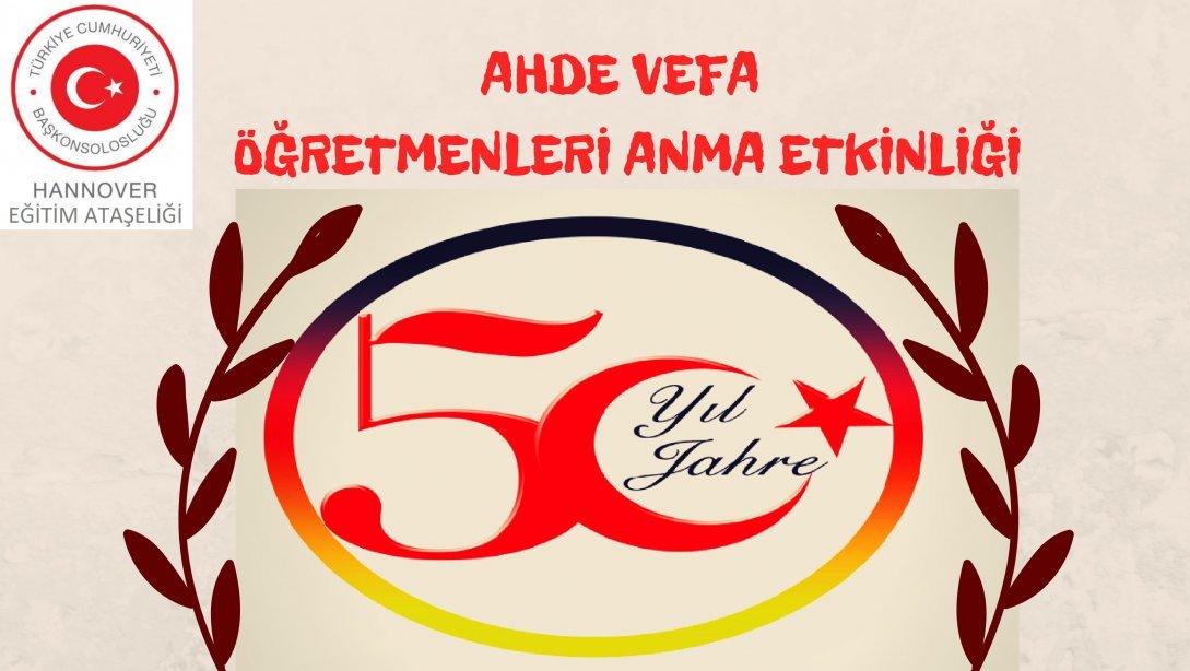 Bremen Türkçe'nin 50. Yılı Ahde Vefa Etkinliği